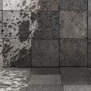 Piastrella in Pietra Lavica Nera 10x10 Naturale per Decorazioni Esterne - Product Image 6