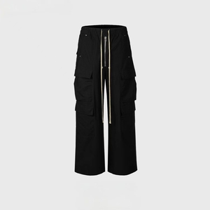 Urban RICK <span class=keywords><strong>pantaloni</strong></span> <span class=keywords><strong>Cargo</strong></span> a gamba larga <span class=keywords><strong>pantaloni</strong></span> Casual Unisex funzionali <span class=keywords><strong>pantaloni</strong></span> dritti da <span class=keywords><strong>uomo</strong></span> a tasca larga personalizzati OEM - Product Image 2