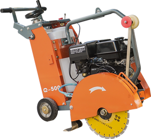 เครื่องตัดคอนกรีต Q-500 ใช้แก๊สโซลีน ใบมีดเพชร 400 มม. เครื่องเลื่อยตัดพื้นถนน ใช้เครื่องยนต์ - Product Image 1