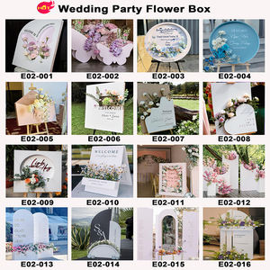 Caja de Flores Cuadrada Moderna de Acrílico Blanco de Lujo LEDA, Letrero de Bienvenida para Bodas y Fiestas, Soporte para Flores - Product Image 6