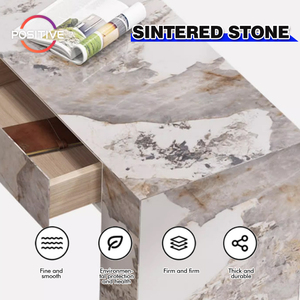 <span class=keywords><strong>Table</strong></span> de bar de luxe rectangulaire en pierre frittée ultra étroite <span class=keywords><strong>Table</strong></span> de bar de luxe en acier inoxydable de stockage de cuisine de luxe - Product Image 2