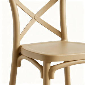 Modern Beige <b>Plastic</b> Bar <b>Stool</b> Minimalist Design Steady Frame Home Bar Furniture - Product Image 5