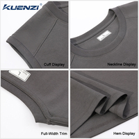 Kuenzi - Camiseta sin Mangas al por Mayor con Logotipo Personalizado, 100% Algodón, 220 g/m², Estilo Vintage, Absorbente de Humedad y Transpirable para Mujer