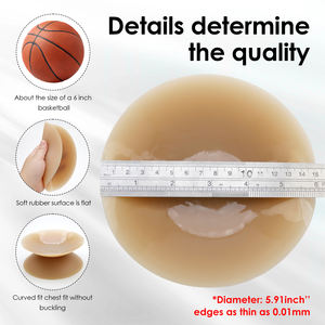 <span class=keywords><strong>Extra</strong></span> grote 15 cm sexy siliconen comfortabele naadloze waterdichte borstpetalen wegwerp tepelhoedjes voor vrouwen sterke hechting - Product Image 4