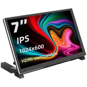 Monitor Portatile da 7 Pollici IPS LCD con Schermo Touch Capacitivo 1024x600 Senza Altoparlanti per <span class=keywords><strong>Raspberry</strong></span> <span class=keywords><strong>Pi</strong></span> 5 4B 3B+ Laptop PC - Product Image 1