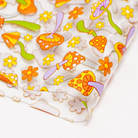 30CM * 120CM 100% PVC imperméable à l'eau impression numérique personnalisé Transparent plastique PVC clair tissu cuir pour sacs