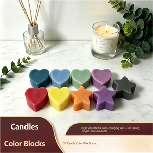 Blocs de cire de teinture solides DIY faits à la main pour bougies (cire d'abeille, cire de soja, cire de coco) – Pigment spécial parfumé pour bougies - Product Image 1