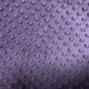 Minky Punto de terciopelo púrpura tela de tapicería para sillas de textiles para el hogar productos de bebé - Product Image 1