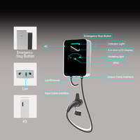 Chargeur de voiture électrique domestique OCPP 1.6j 380V 32a 22kw niveau 2 station de recharge pour véhicules électriques