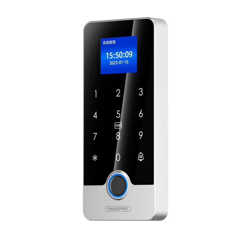 waterproof IP67 Touch keypad card reader biometric fingerprint wifi access control system Time Attendance machine