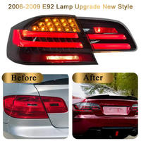 LUMICETUS pour E92 E93 – Ensemble de feux arrière LED avec clignotants séquentiels et feux stop, lentille rouge/fumée, Plug & Play 12V