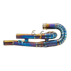 Pour Triumph <span class=keywords><strong>Scrambler</strong></span> <span class=keywords><strong>1200</strong></span> <span class=keywords><strong>Xc</strong></span> grand système d'échappement avant noir en alliage de titane d'escalade - Product Image 4