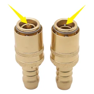 Factory wholesale Hasco brass hydraulic connect quick coupling off quick coupler fitting for cooling plastic mold