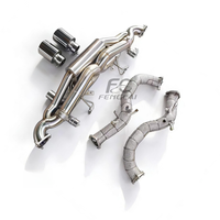 Header Manifold Knalpot+Katup Knalpot Catback untuk Porsche 718 Cayman GT4 RS 4.0L Sistem Performa 1:1 Pemasangan Sempurna