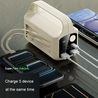 Batterie externe solaire personnalisée OEM avec logo, câbles, lampe de camping, 20000mAh, 50000mAh, 100000mAh, charge rapide 22.5W, batterie portable