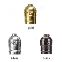 Support de lampe de haute qualité, support de lampe DIY E27/E26, support de lampe décoratif en aluminium
