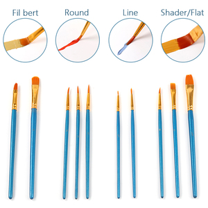 Haute qualité 10 pièces artiste Nylon pinceau ensemble pour <span class=keywords><strong>peinture</strong></span> par numéros Kit acrylique <span class=keywords><strong>aquarelle</strong></span> dessin Art fournitures - Product Image 3