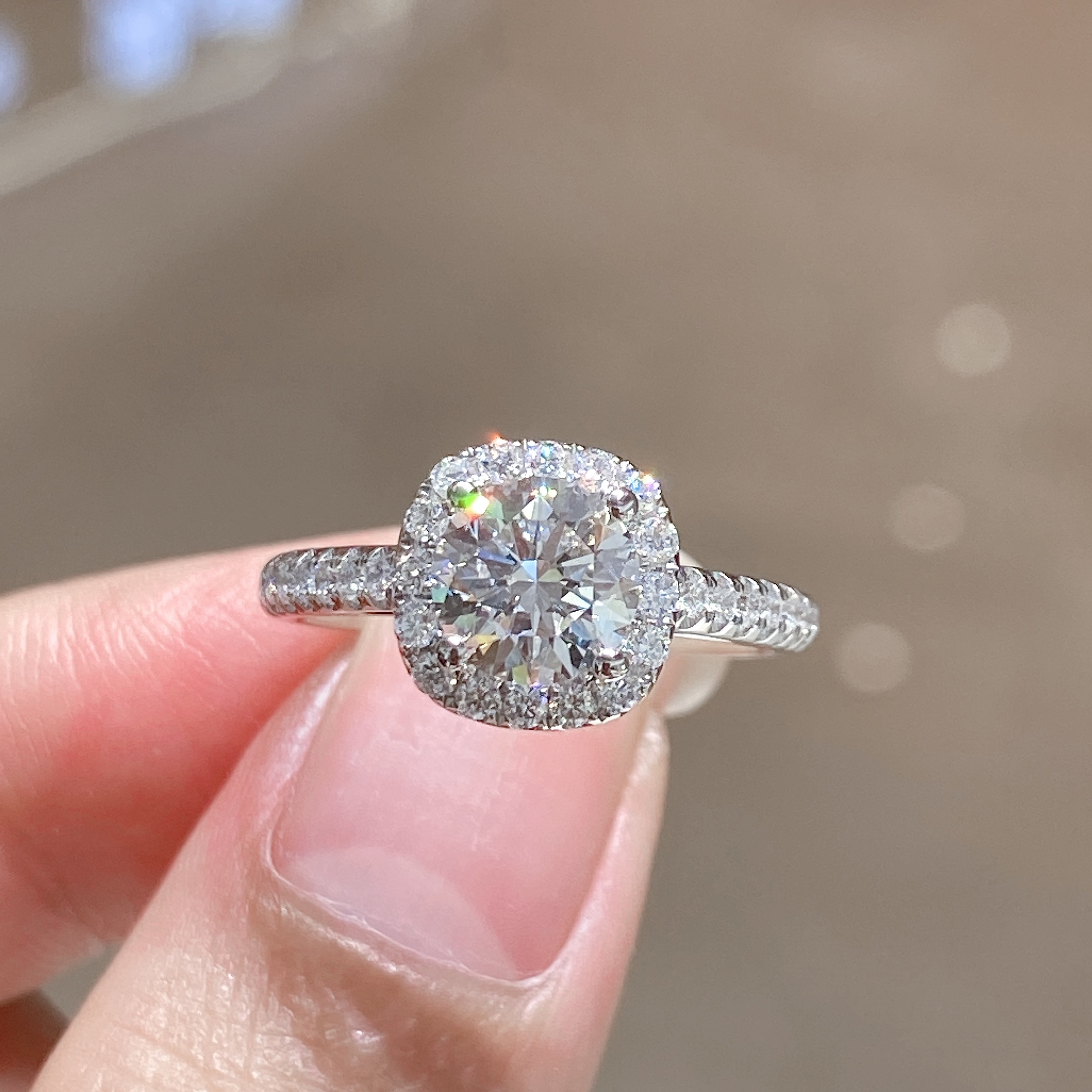 Oro macizo de 18 quilates 1.0ct -0006