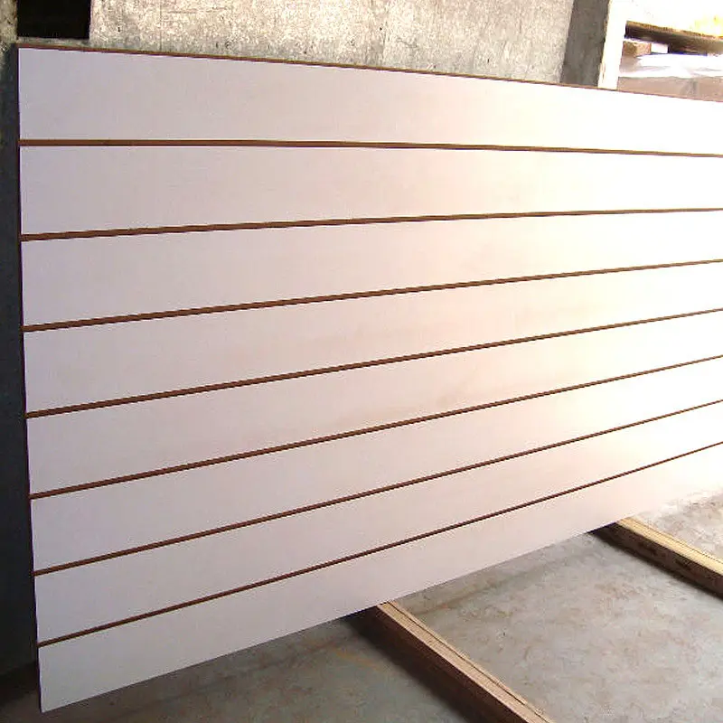 Yoursjoys Fibreboards all panel pet mdf wood slat wall panel natural melamine mdf slotted board panel