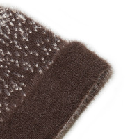 Automne hiver chapeaux pour femmes avec pompon transfrontalier nouveau imperméable à l'eau vison Jacquard tricoté hiver accessoires