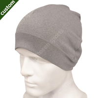 Bonnet tricoté personnalisé avec logo, motif crâne et cheveux bouclés, pour homme et femme, doublure en satin, en vente