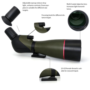 กล้องส่องทางไกลกำลังขยายสูง 20-60x80 กันน้ำ สำหรับดูนกกลางแจ้ง - Product Image 2