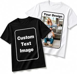 Camiseta Personalizada con Foto, Texto o Logotipo, Camiseta de Algodón de Manga Corta, Regalo Informal - Product Image 1