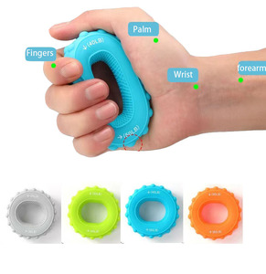 Silicone tập thể dục tay Grip Vòng tập thể dục giảm bớt áp lực phòng tập thể dục ngón tay đào tạo tay Grip tay cẳng tay Exerciser và strengthener - Product Image 3