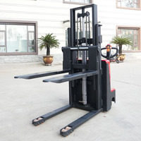 Chariot élévateur à fourche électrique à vente chaude, machine à conteneurs de fret, 1,5 tonne, gerbeur électrique automatique, chargement automatique