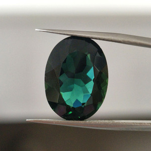 Cristal d'améthyste hydrothermique synthétique violet, pierre de cristal jaune vert, taille ovale 12x16mm, pierre précieuse en vrac pour la fabrication de bijoux - Product Image 5