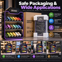 Présentoir de Comptoir Personnalisé en Acrylique pour Sachets de Snus et Sachets de Nicotine – Vitrine de Présentation à 3 Niveaux pour Marques