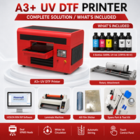 Impresora UV de Cama Plana 3360, Máquina de Transferencia de Calor Directa a Película, Compatible con Rollos y Hojas de Película PET, Circulación de Tinta Blanca
