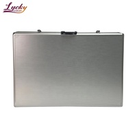 Vitrine acrylique de table Vitrine professionnelle avec cadre en aluminium et dessus en acrylique transparent Boîtier en aluminium personnalisable