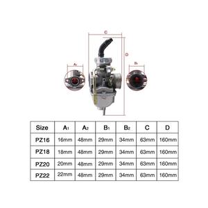 PZ16 PZ18 PZ20 PZ22 오토바이 핸드 케이블 초크 기화기 50cc-250cc 먼지 자전거 ATV 쿼드 고 카트 범용 신규 호환 - Product Image 3