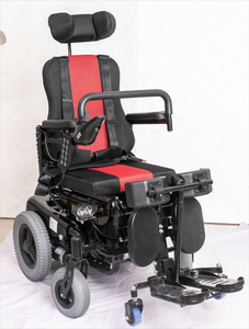 Silla de ruedas para discapacitados reclinable de pie eléctrica motorizada todoterreno de alta velocidad - Product Image 2