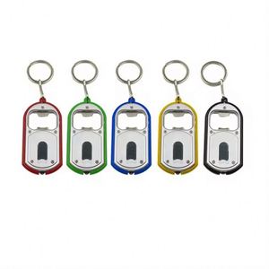 Promotion : Ouvre-bouteille LED créatif en alliage avec lumière, porte-clés lumineux, petit cadeau personnalisable avec LOGO - Product Image 1