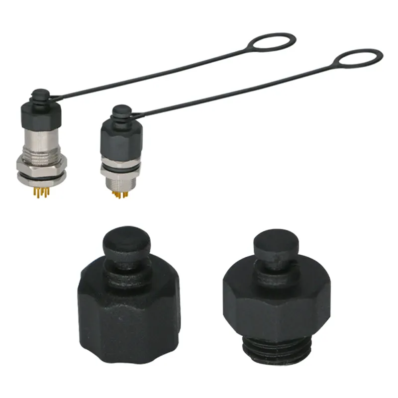 M8 Stofkap Mannelijke Vrouwelijke Connector Waterdichte Ip67 M8 Plastic Draad Bescherming Stofkap