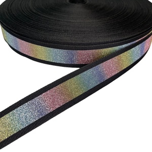 Bầu trời đầy sao thân thiện với môi tùy chỉnh khả năng hiển thị cao dây đeo phản quang sáng an toàn ánh sáng Polyester Vải cho nhà dệt Túi - Product Image 5