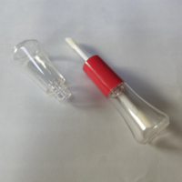 Mascara Eyeliner transparent de forme ronde à deux têtes OEM Tubes de brillant à lèvres Bouteilles en plastique pour emballage de maquillage