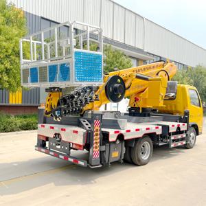 טלסקופי בום טלסקופי פלטפורמה גבוהה משאית רכוב פלטפורמת עבודה אווירית לניקוי חזית - Product Image 5