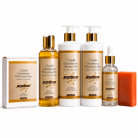 Crème Visage Bio OEM à Marque Blanche Vitamine C & Acide Hyaluronique, Ensemble Éclaircissant Anti-Taches Noires Double Glutathion Unisexe
