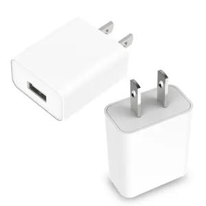 Azul potencia 1 cargador de pared USB 5V 2.4A 12W adaptador de viaje para el teléfono móvil