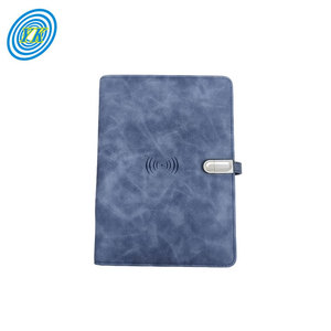 8000mAh 무선 마그네틱 충전기 파워뱅크 다이어리 노트북 애플/타입-C 포트 두꺼운 USB 스틱 탈착식 선물 세트 - Product Image 1