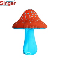 Décorations Gonflables d'Intérieur : Champignons Géants Publicitaires de 3m, Plantes Gonflables Commerciales en Tissu Oxford avec Ventilateur Intégré