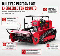 Ferngesteuerter Raupenmulcher mit Dieselmotor für Hanglagen – Schwerlast-Landwirtschaftsgerät im Großhandel