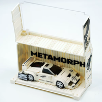 Happy Build PB8844 Metamorph F40 Supercar à carrosserie large, ensemble de blocs de construction, échelle 1:32, 394 pièces, kit de modèle avec conteneur de présentation, cadeau