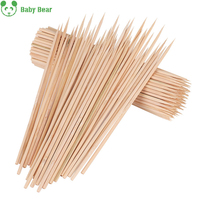 2025 haute qualité jetable bambou brochette BBQ bâtons en gros personnalisé biodégradable BABYBEAR YE-BRS0046 résistant à la chaleur