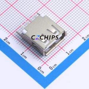 XUBF-0218-0132 USB Connector Through hole Component (THT) Connector Type-A USB 2.0 Female Through Hole - Product Image 1