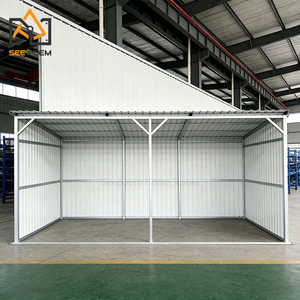 Panel Atap Kandang Kuda Galvanis Portabel Modern, Peralatan Penampungan Kuda Standar yang Aman, Gudang Ternak, Kandang Sapi - Product Image 4