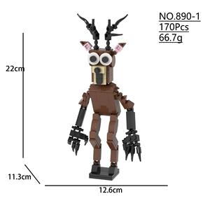 <span class=keywords><strong>Nouveau</strong></span> jeu de <span class=keywords><strong>survie</strong></span> en forêt transfrontalier 99 Nuits, jouet de construction en blocs de cerfs, assemblage, nuits dans la forêt, ornement de hibou - Product Image 3